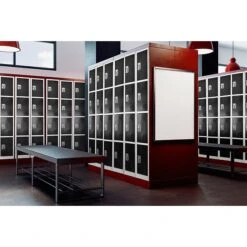 AdirOffice 72" 4-Compartment Steel Tier Key Lock Black Storage Locker (629-204-BLK) -Prepa Furniture Shop sp167909691 s7