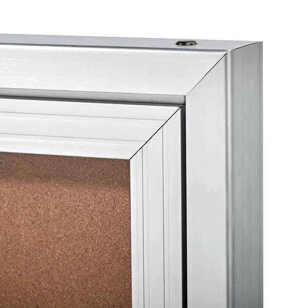 AdirOffice Cork Bulletin Board, Silver Frame, 3' X 2' (504-01-SC) 2 AdirOffice Cork Bulletin Board, Silver Frame, 3' X 2' (504-01-SC) - Image 2