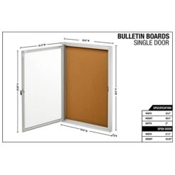AdirOffice Cork Bulletin Board, Silver Frame, 3' X 2' (504-01-SC) 11 AdirOffice Cork Bulletin Board, Silver Frame, 3' X 2' (504-01-SC) -Prepa Furniture Shop sp167909843 s7