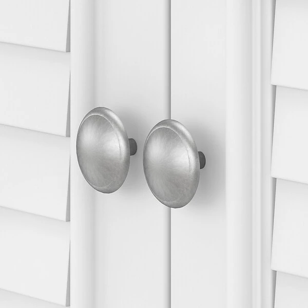 Bush Furniture Fairview 30.71" Small Storage Cabinet With 3 Shelves, Shiplap Gray/Pure White (WC53696-03) 4 Bush Furniture Fairview 30.71" Small Storage Cabinet With 3 Shelves, Shiplap Gray/Pure White (WC53696-03) - Image 4