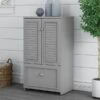 Bush Furniture Fairview 41.69" Storage Cabinet With 3 Shelves, Cape Cod Gray (WC53580-03)