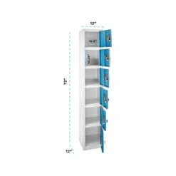 AdirOffice 72" 6-Tier Blue Storage Locker, 2/Pack (629-206-BLU-2PK) -Prepa Furniture Shop sp168531731 s7