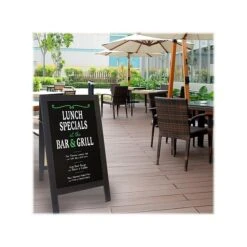 Excello Global Products Chalkboard, Black Wood, 40" X 22" (EGP-CKB-0003) -Prepa Furniture Shop sp168851643 s7