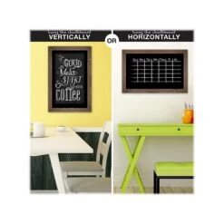 Excello Global Products Magnetic Chalkboard, Rustic Brown Wood, 30" X 20" (GPP-0010) -Prepa Furniture Shop sp168942269 s7