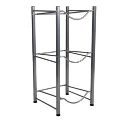 Mind Reader 3 Tier Stainless Steel Heavy Duty Water Cooler Jug Rack, Silver (3TJUG-SIL) -Prepa Furniture Shop sp169020281 s7