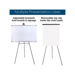 Excello Global Products Flip Chart Presentation Easel, 70", Black Aluminum, 2/Pack (EGP-HD-0039) -Prepa Furniture Shop sp169025217 s7