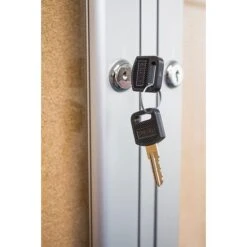 Ghent 4' H X 6' W Enclosed Natural Cork Bulletin Board With Satin Frame, 3 Door (PA34872K) -Prepa Furniture Shop sp17740393 s7 1