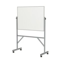 Ghent Reversible Magnetic Porcelain Whiteboard With Aluminum Frame, 3'H X 4'W (ARM1M134)
