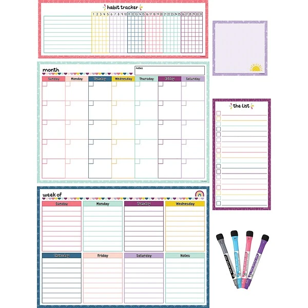 Teacher Created Resources® Oh Happy Day Dry-Erase Magnetic Calendar Set (TCR77403) 1 Teacher Created Resources® Oh Happy Day Dry-Erase Magnetic Calendar Set (TCR77403)