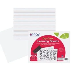 Pacon Array Dry Erase Learning Boards, 8.25"L X 11"W, 5/Pack (PACLB8511)