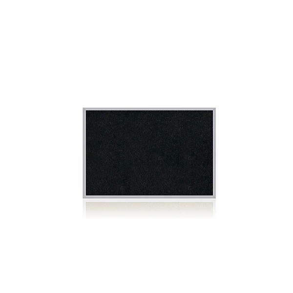 Ghent 4' H X 12' W Recycled Bulletin Board With Aluminum Frame, Black (ATR412-BK) 1 Ghent 4' H X 12' W Recycled Bulletin Board With Aluminum Frame, Black (ATR412-BK)