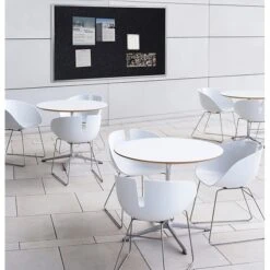 Ghent 2' H X 3' W Recycled Bulletin Board With Aluminum Frame, Black (ATR23-BK) -Prepa Furniture Shop sp20043589 s7 2