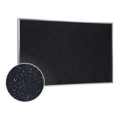 Ghent 4' H X 8' W Recycled Bulletin Board With Aluminum Frame, Confetti (ATR48-CF)