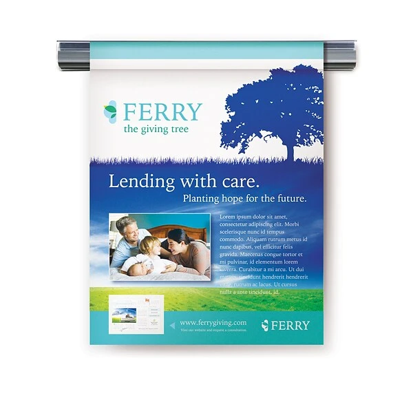 Ghent Hold-Up Display Rail, 60", 6 Per Carton (H60-6) 1 Ghent Hold-Up Display Rail, 60", 6 Per Carton (H60-6)