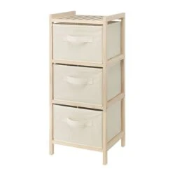 Whitmor 29.5" 3-Drawer Storage Cabinet, Cream (60267228)