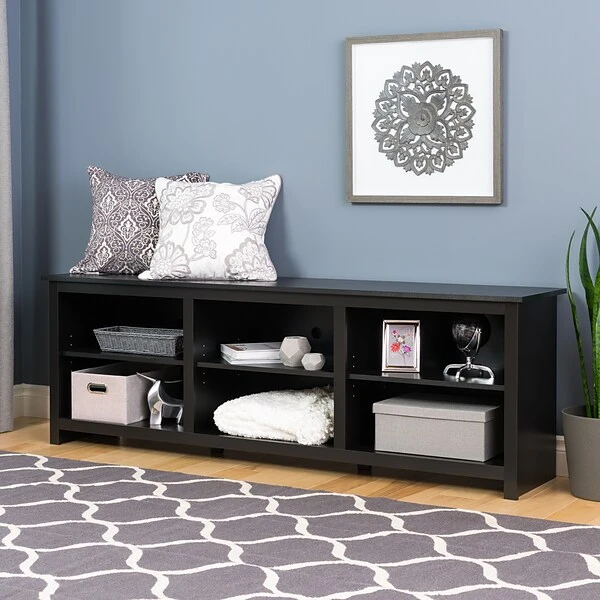 Prepac Sonoma Manufactured Wood Console TV Stand, Screens Up To 80", Black (BCTG-0001-1) 3 Prepac Sonoma Manufactured Wood Console TV Stand, Screens Up To 80", Black (BCTG-0001-1) - Image 3