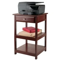 Winsome Delta 2-Shelf Wood Mobile Printer Stand, Walnut (94121) -Prepa Furniture Shop sp20864834 s7