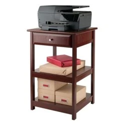 Winsome Delta 2-Shelf Wood Mobile Printer Stand, Walnut (94121) -Prepa Furniture Shop sp20864835 s7
