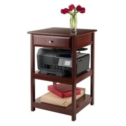 Winsome Delta 2-Shelf Wood Mobile Printer Stand, Walnut (94121) -Prepa Furniture Shop sp20864837 s7