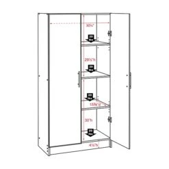 Prepac Elite 32" Storage Cabinet, Espresso (EES-3264) 13 Prepac Elite 32" Storage Cabinet, Espresso (EES-3264) -Prepa Furniture Shop sp20865174 s7