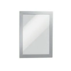 Durable Duraframe Sign Holder, 5-1/2in X 8-1/2in, Silver, 2/Pack