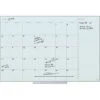 U Brands Floating Glass Dry Erase Calendar Board, Frameless, 35" X 23", White Frosted Surface (2775U00-01)