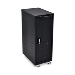 Luxor 12 Laptop Chromebook Compact Charging Cart, Black (LLTP12-B)