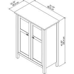 Bush Furniture Broadview Bathroom Storage Cabinet, Pure White (BD018WH) -Prepa Furniture Shop sp32071594 s7