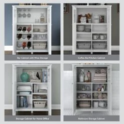 Bush Furniture Broadview Bathroom Storage Cabinet, Pure White (BD018WH) -Prepa Furniture Shop sp32071595 s7