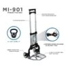 Mount-It! Folding Hand Truck And Dolly, 165 Lb Capacity (MI-901)