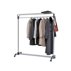 Alba™ Alba 66.93"H X 59.06"W Garment Rack, Silver Steel (PMGROUP3)