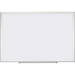 U Brands Basics Melamine Dry-Erase Whiteboard, Aluminum Frame, 6' X 4' (033U00-01)