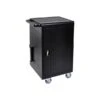 Luxor Lockable 30-Unit Laptop Storage Cabinet, Black Steel (LLTM30-B)