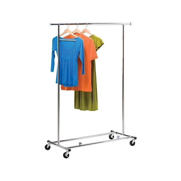 Honey-Can-Do 66.5" X 74.5" Garment Rack, Chrome Steel (GAR-01304) 2 Honey-Can-Do 66.5" X 74.5" Garment Rack, Chrome Steel (GAR-01304) - Image 2