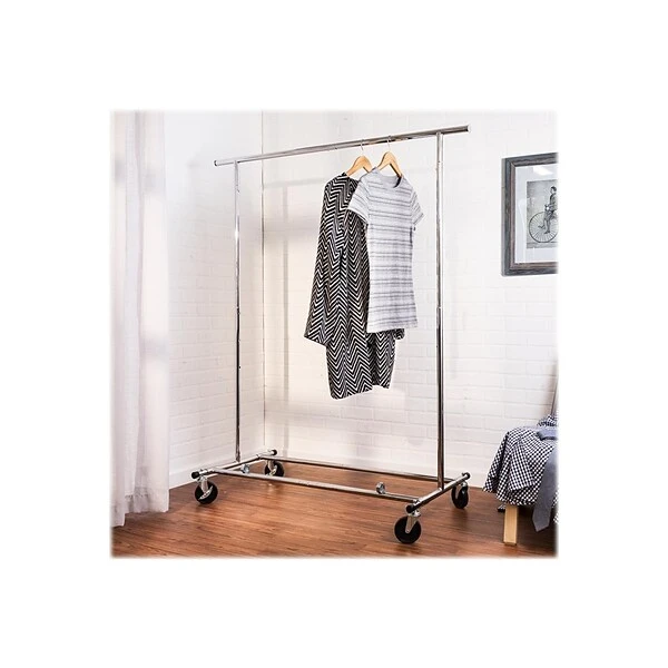Honey-Can-Do 66.5" X 74.5" Garment Rack, Chrome Steel (GAR-01304) 3 Honey-Can-Do 66.5" X 74.5" Garment Rack, Chrome Steel (GAR-01304) - Image 3