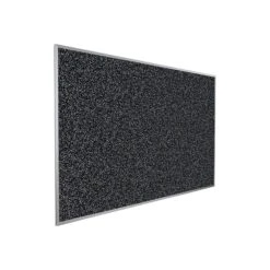 Balt Presidential Trim Rubber-Tak Bulletin Board, Silver Frame, 4' X 3' (321PC)