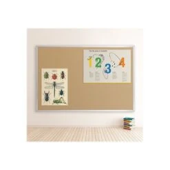 Best-Rite Valu-Tak Cork Bulletin Board, Aluminum Frame, 4' X 4' (301AD) -Prepa Furniture Shop sp42116631 s7