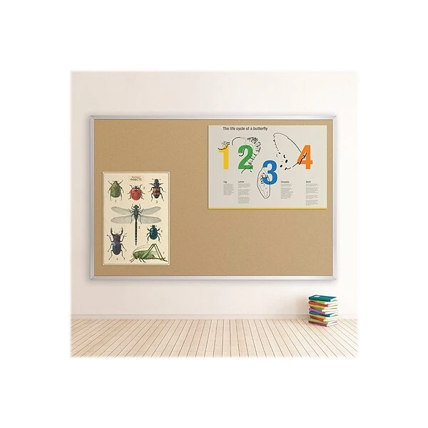 Best-Rite Valu-Tak Cork Bulletin Board, Aluminum Frame, 4' X 6' (301AG) 4 Best-Rite Valu-Tak Cork Bulletin Board, Aluminum Frame, 4' X 6' (301AG) - Image 4