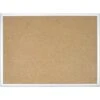 U Brands Basics Cork Bulletin Board, Silver Frame, 4' X 3' (022U00-01)