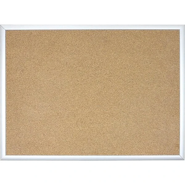 U Brands Basics Cork Bulletin Board, Silver Frame, 47"H X 70"W (023U00-01) 1 U Brands Basics Cork Bulletin Board, Silver Frame, 47"H X 70"W (023U00-01)