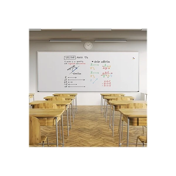 MooreCo Porcelain Dry-Erase Whiteboard, Anodized Aluminum Frame, 3' X 4' (202AC) 6 MooreCo Porcelain Dry-Erase Whiteboard, Anodized Aluminum Frame, 3' X 4' (202AC) - Image 6