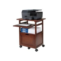 Winsome Piper 3-Shelf Wood Mobile Printer Stand, Brown (94427) -Prepa Furniture Shop sp42125645 s7