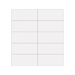 MasterVision Magnetic Strips, White, 25/Pack (FM2418)