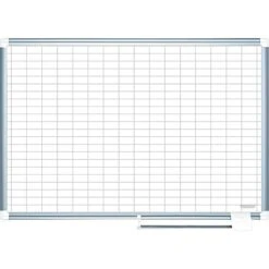MasterVision Platinum Plus Magnetic Porcelain Planning Board, Aluminum Frame, 6' X 4' (CR1230830)