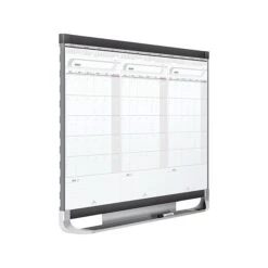 Quartet Prestige Total Erase Calendar Whiteboard, Graphite Frame, 3' X 2' (CMP32P2)