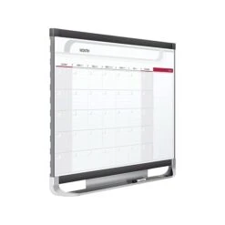 Quartet Prestige Magnetic Total Erase Calendar Whiteboard, Graphite Frame, 3' X 2' (CP32P2)