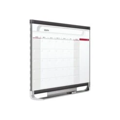 Quartet Prestige Magnetic Total Erase Calendar Whiteboard, Graphite Frame, 4' X 3' (CP43P2)