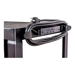 Luxor 3-Shelf Metal Mobile Utility Cart With Lockable Wheels, Black (AVJ42) -Prepa Furniture Shop sp42127238 s7