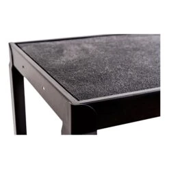 Luxor 3-Shelf Metal Mobile Utility Cart With Lockable Wheels, Black (AVJ42) -Prepa Furniture Shop sp42127239 s7