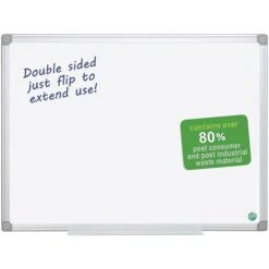 Bi-Office Earth-It Dry-Erase Whiteboard, Aluminum Frame, 3' X 4' (MA0500790)